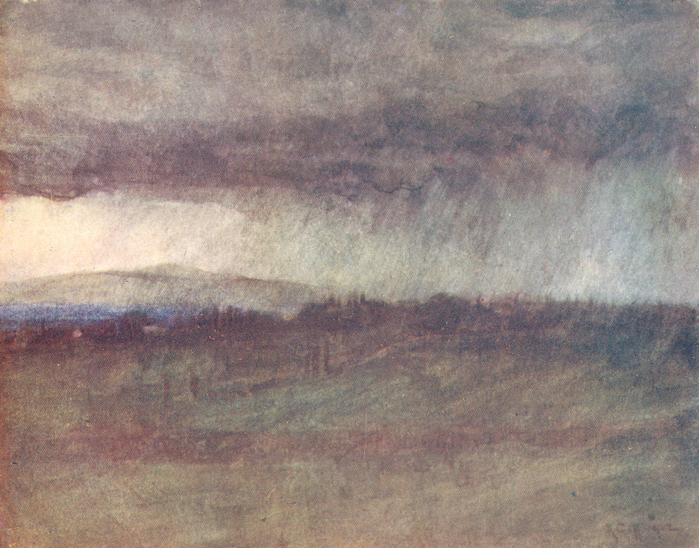 TUSCANY TOSCANA. A Spring Storm sweeping over the Valley of the Arno 1905